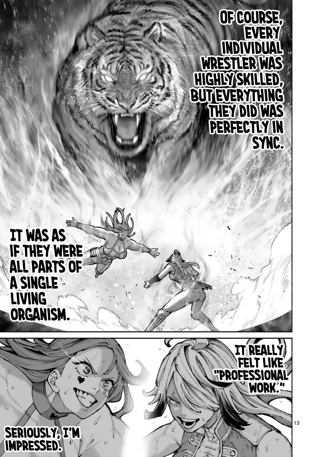 Blue Ursus Chapter 42 page 13 - Chapter 42: The Pinnacle of Women's Professional Wrestling