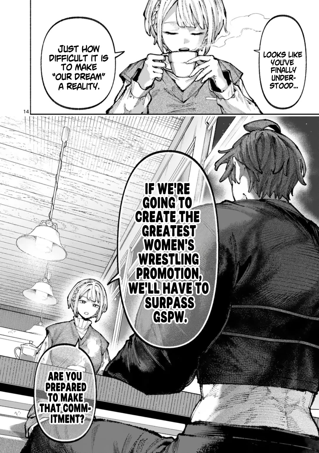Blue Ursus Chapter 42 page 14 - Chapter 42: The Pinnacle of Women's Professional Wrestling