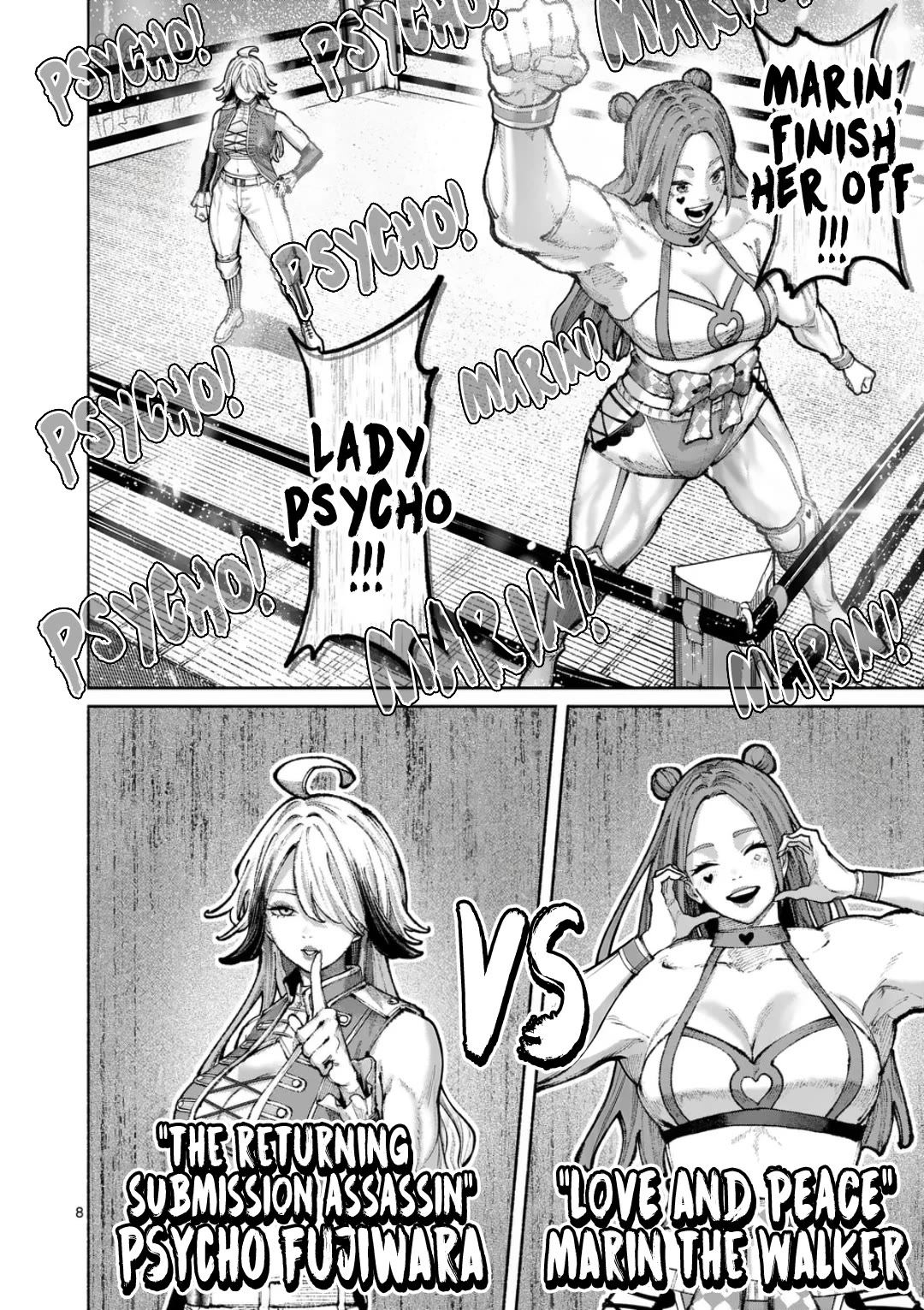 Blue Ursus Chapter 42 page 8 - Chapter 42: The Pinnacle of Women's Professional Wrestling