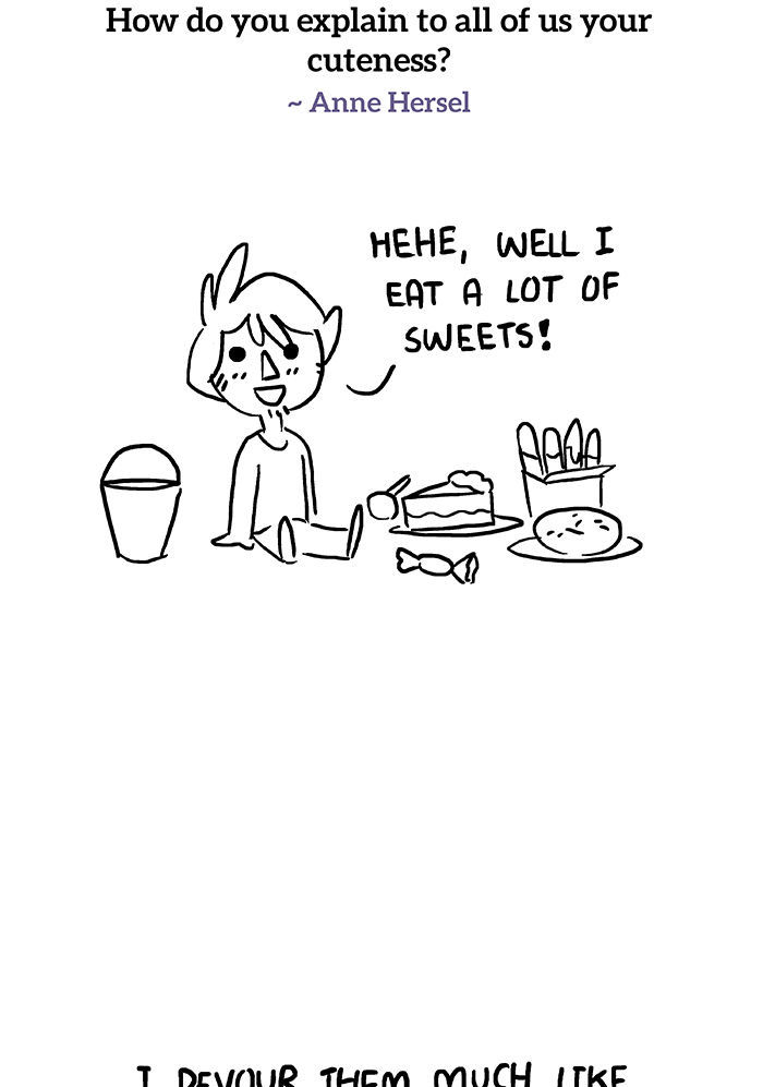 Bluechair Chapter 144.5 page 12 - Chapter 144.5 : Q&A - Session 38: I'm Adorable, Right