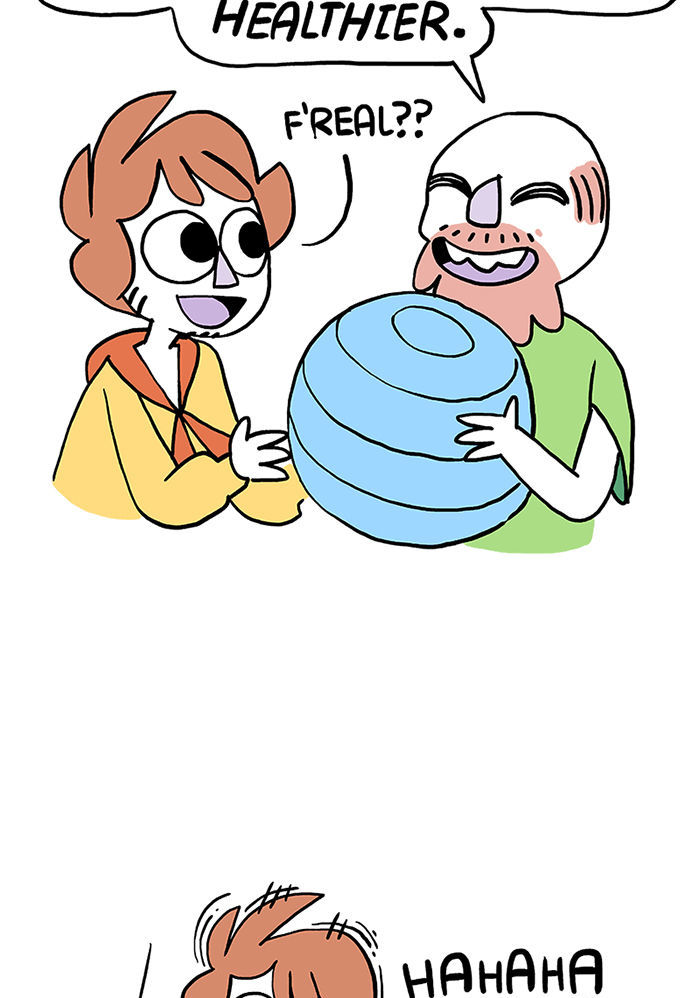 Bluechair Chapter 193.6 page 2 - Chapter 193.6 : Owlturd #16 These Balls are Exhausting
