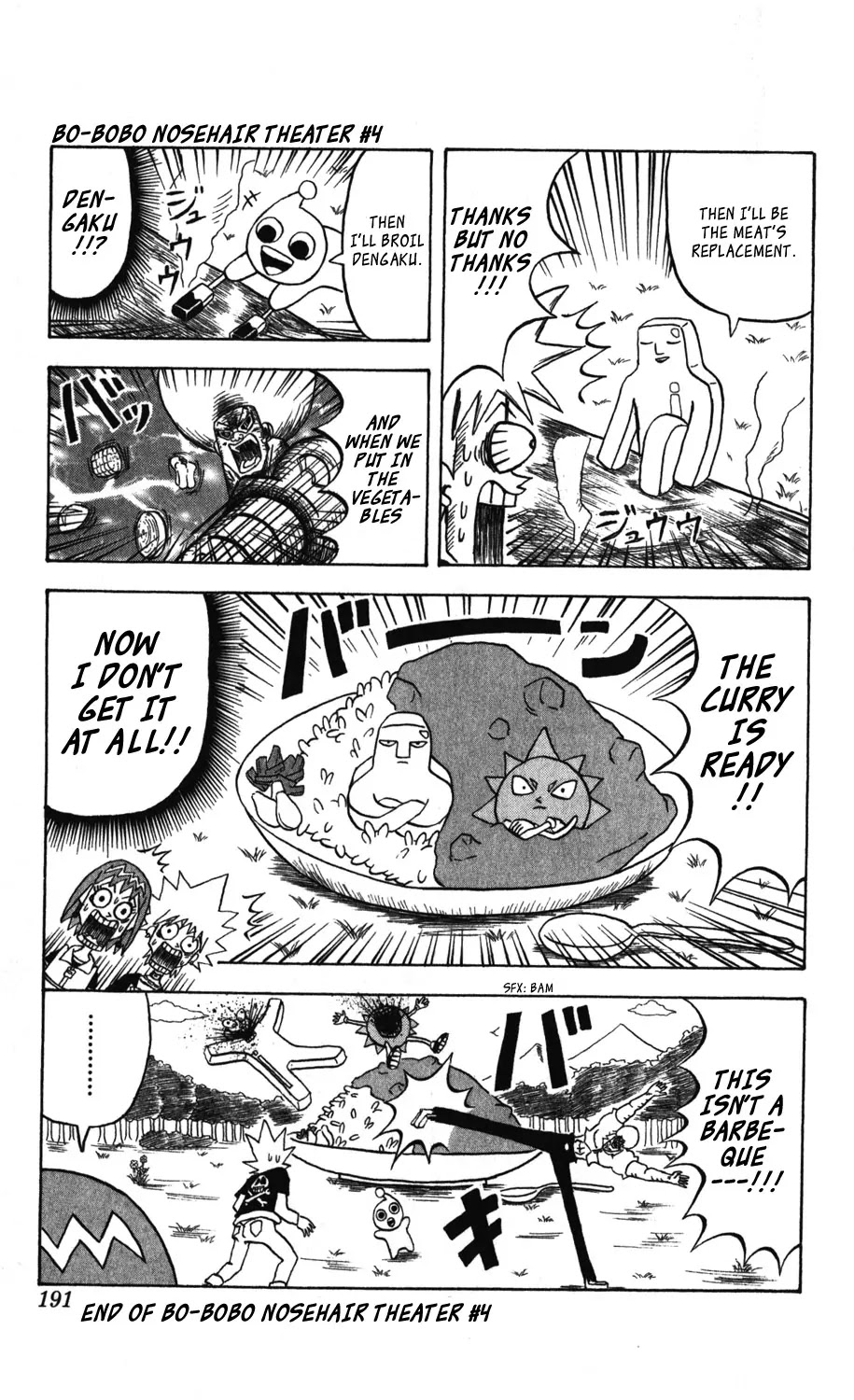 Bobobo-bo Bo-bobo Chapter 109.5 page 2 - Chapter 109.5: Bo-bobo Nosehair Theater #4 - Barbecue Party