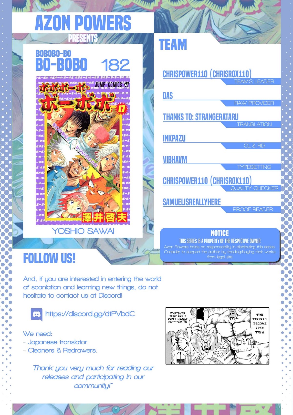 Bobobo-bo Bo-bobo Chapter 182 page 1 - Chapter 182: Muscular Muscle: Deadly Blood-Killing Tactics