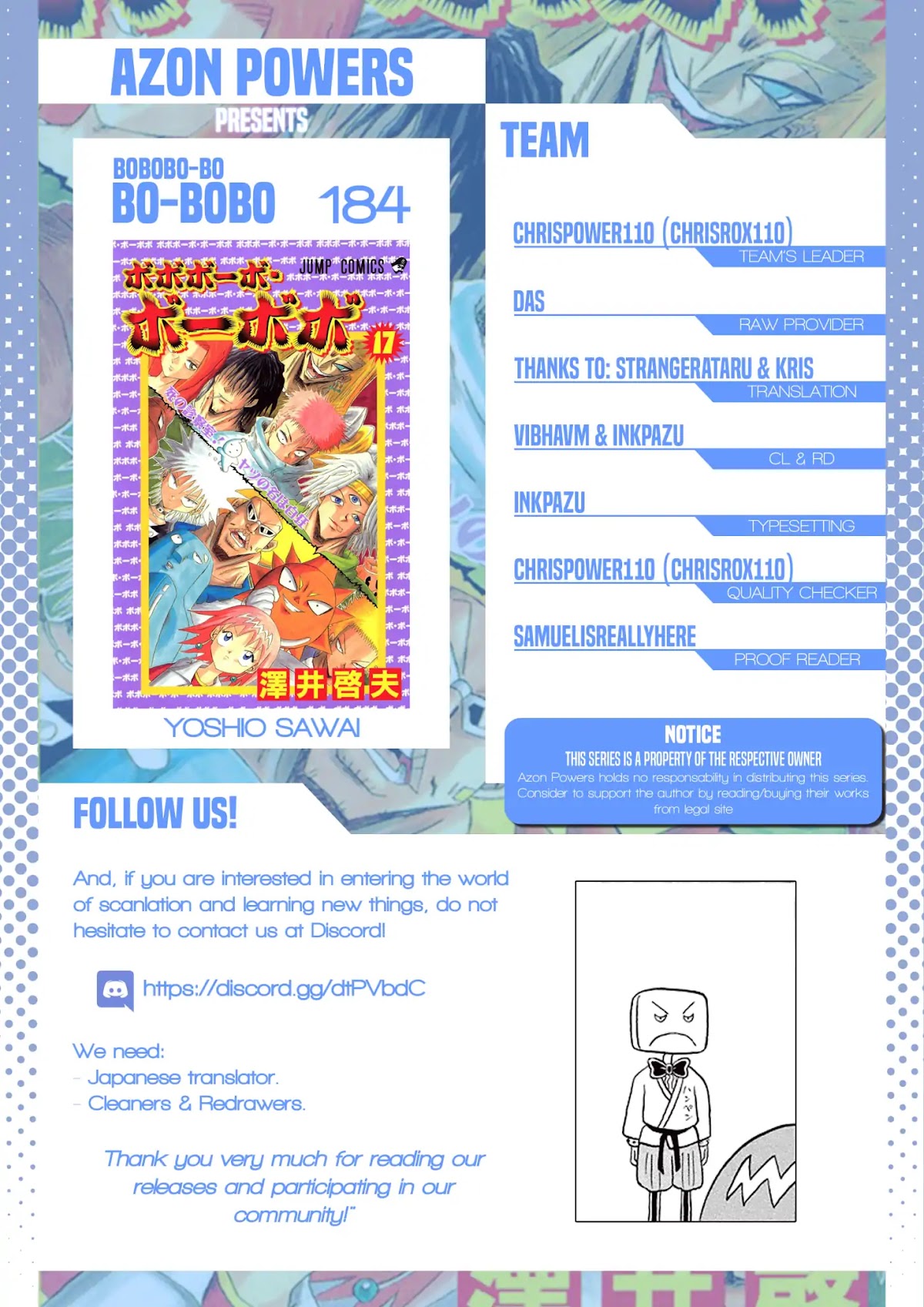 Bobobo-bo Bo-bobo Chapter 184 page 1 - Chapter 184: Deadly Examining Room! His Name Is Byakkyou