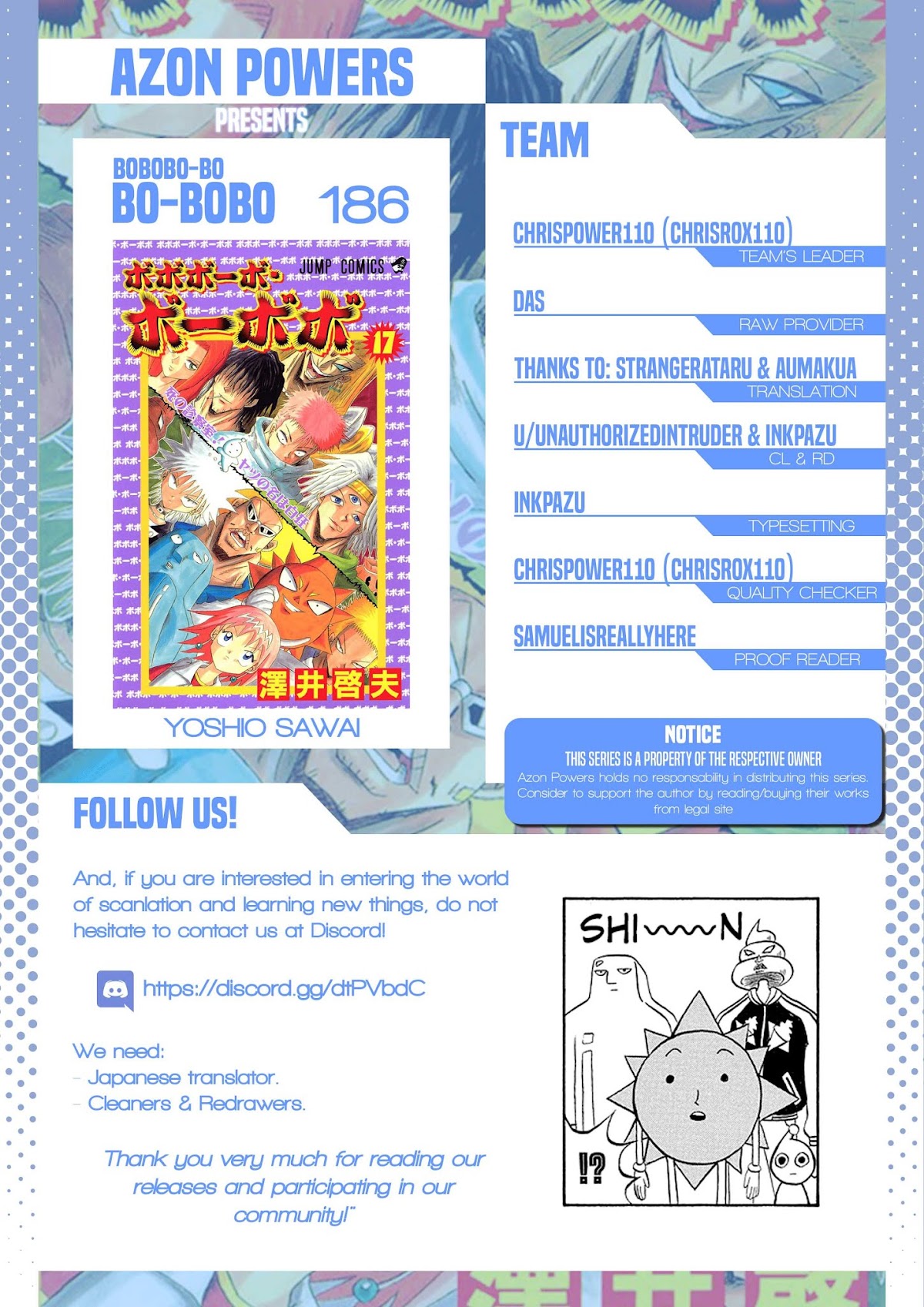 Bobobo-bo Bo-bobo Chapter 186 page 1 - Chapter 186: Full Throttle! Fever Motocross!!!