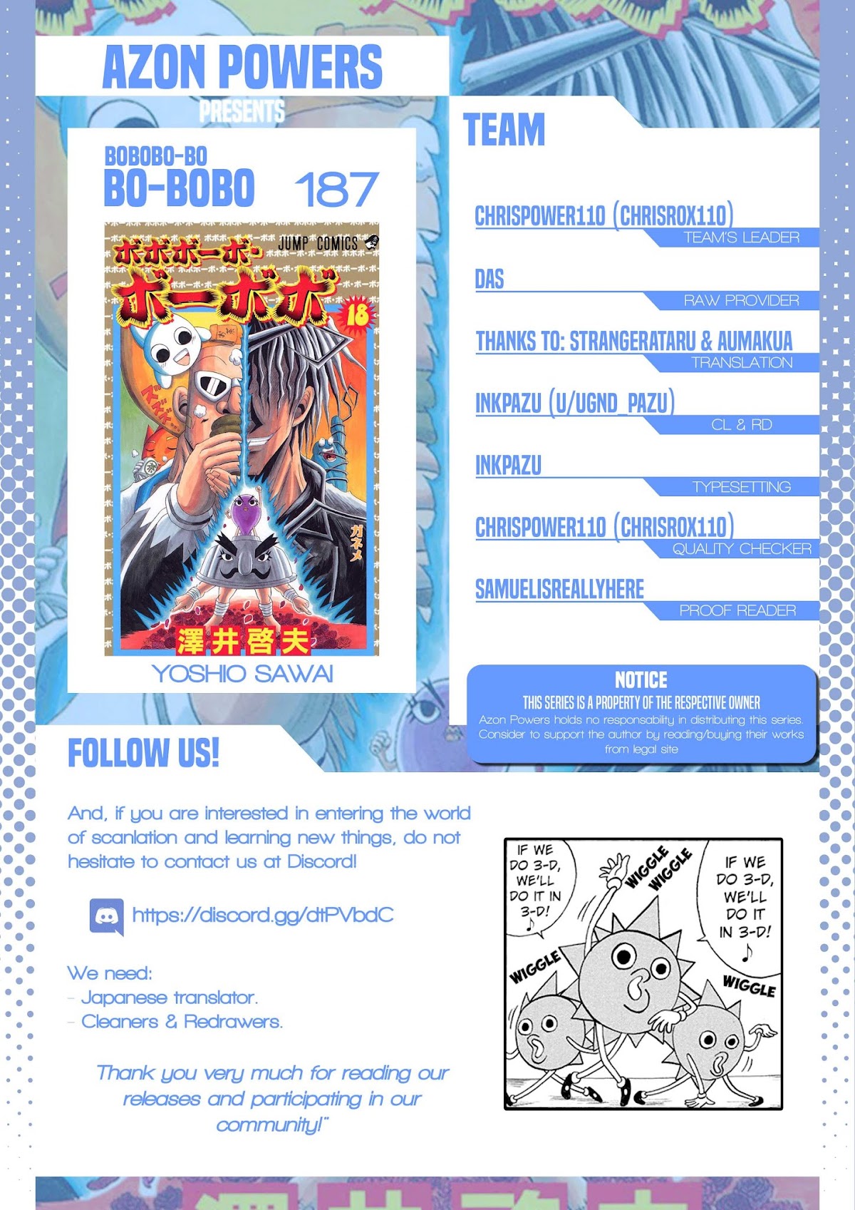 Bobobo-bo Bo-bobo Chapter 187 page 1 - Chapter 187: United Final Battle! The End Of The Mad Doctor