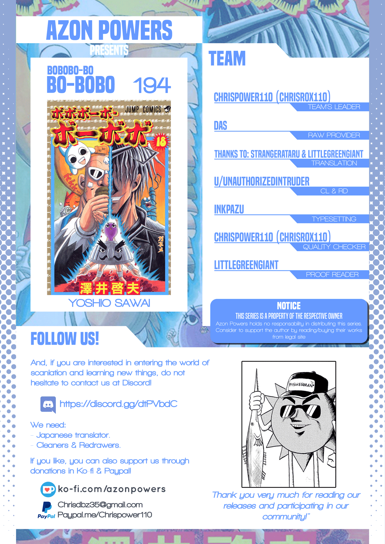 Bobobo-bo Bo-bobo Chapter 194 page 1 - Chapter 194: Hydrate's Secret ♡