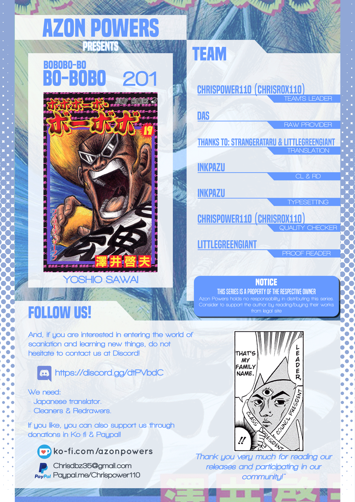 Bobobo-bo Bo-bobo Chapter 201 page 1 - Chapter 201: It-'s The "Kesshii * Keshi Keshi Battle"♪