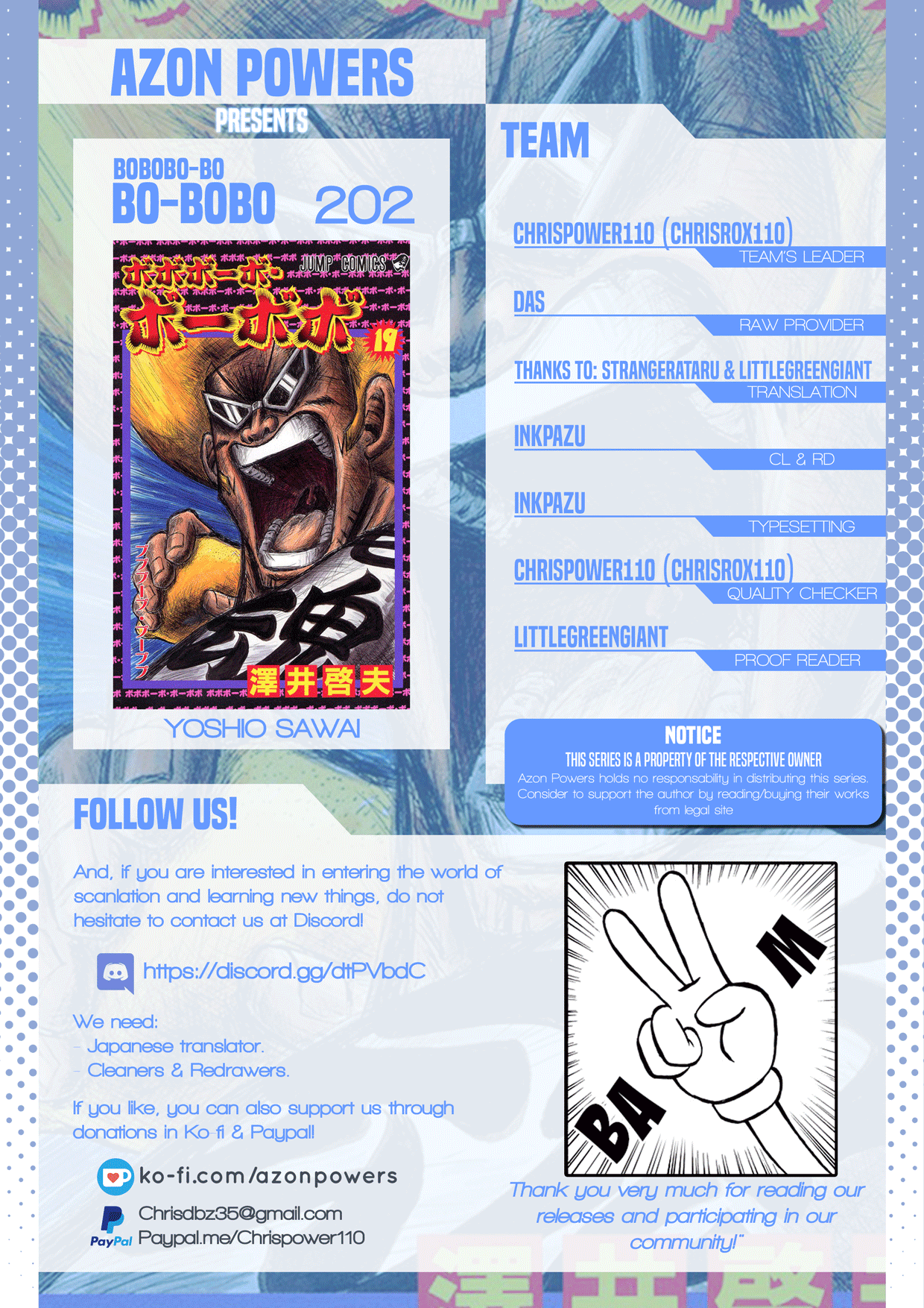 Bobobo-bo Bo-bobo Chapter 202 page 1 - Chapter 202: Moemoe Oyabin's Journey To Find Himself