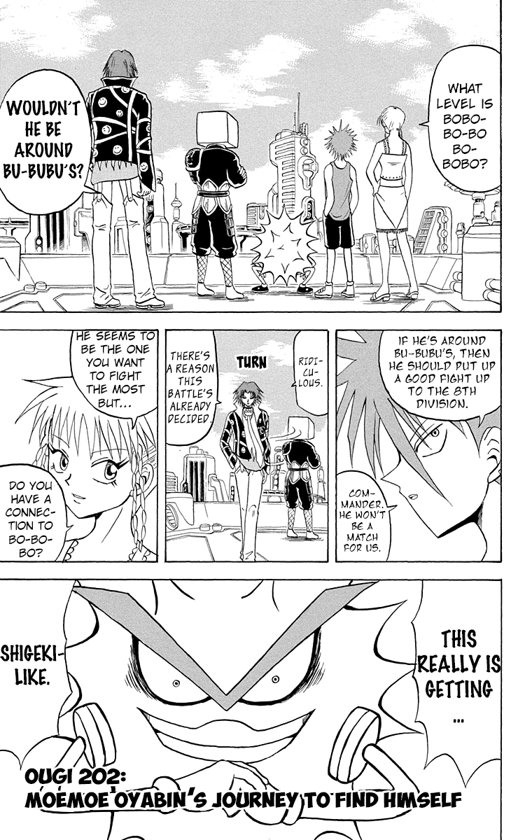 Bobobo-bo Bo-bobo Chapter 202 page 2 - Chapter 202: Moemoe Oyabin's Journey To Find Himself