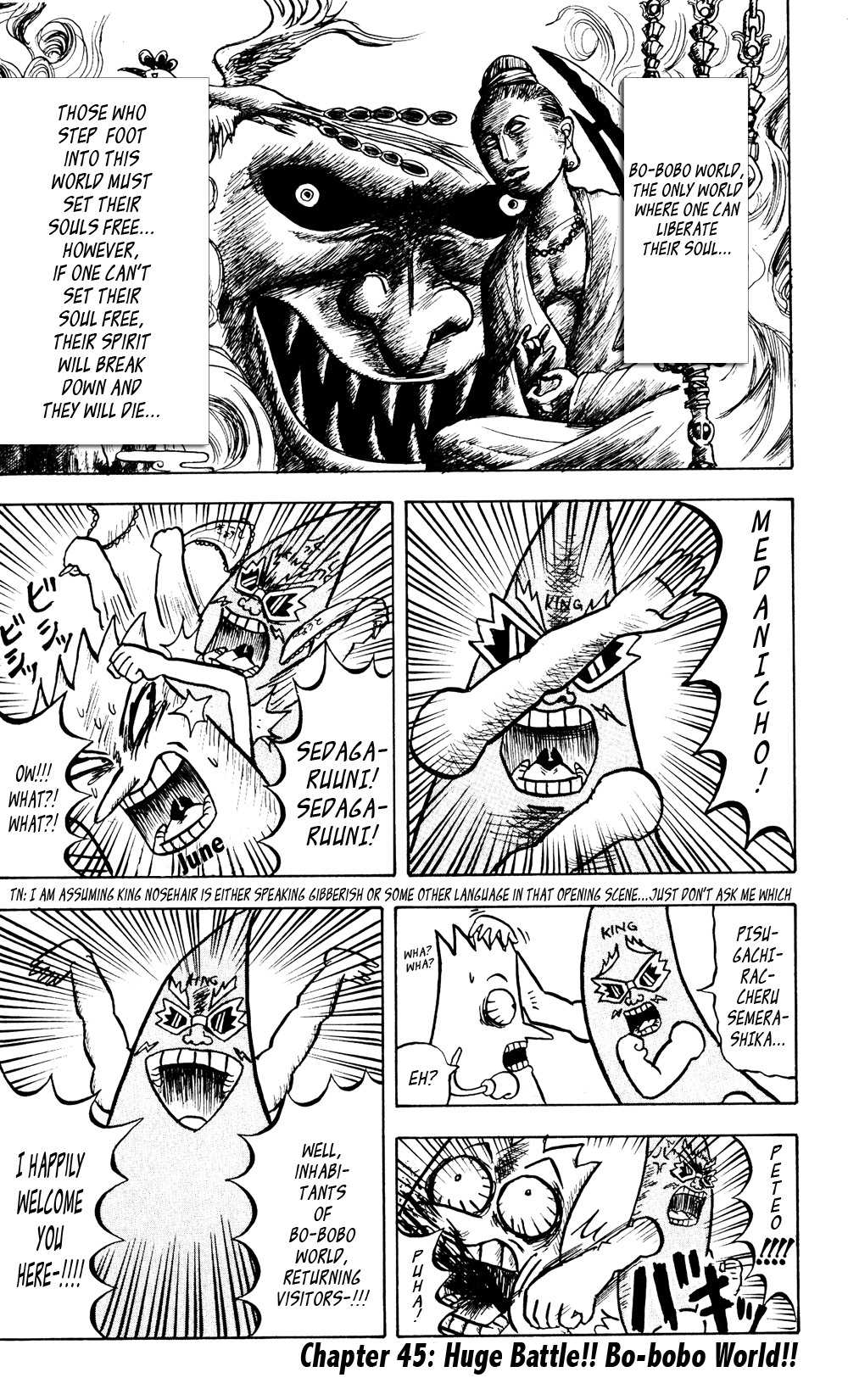 Bobobo-bo Bo-bobo Chapter 43 page 6 - Chapter 43: Huge Battle!! Bo-bobo World!!