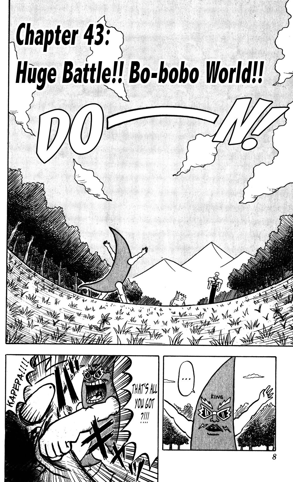 Bobobo-bo Bo-bobo Chapter 43 page 7 - Chapter 43: Huge Battle!! Bo-bobo World!!