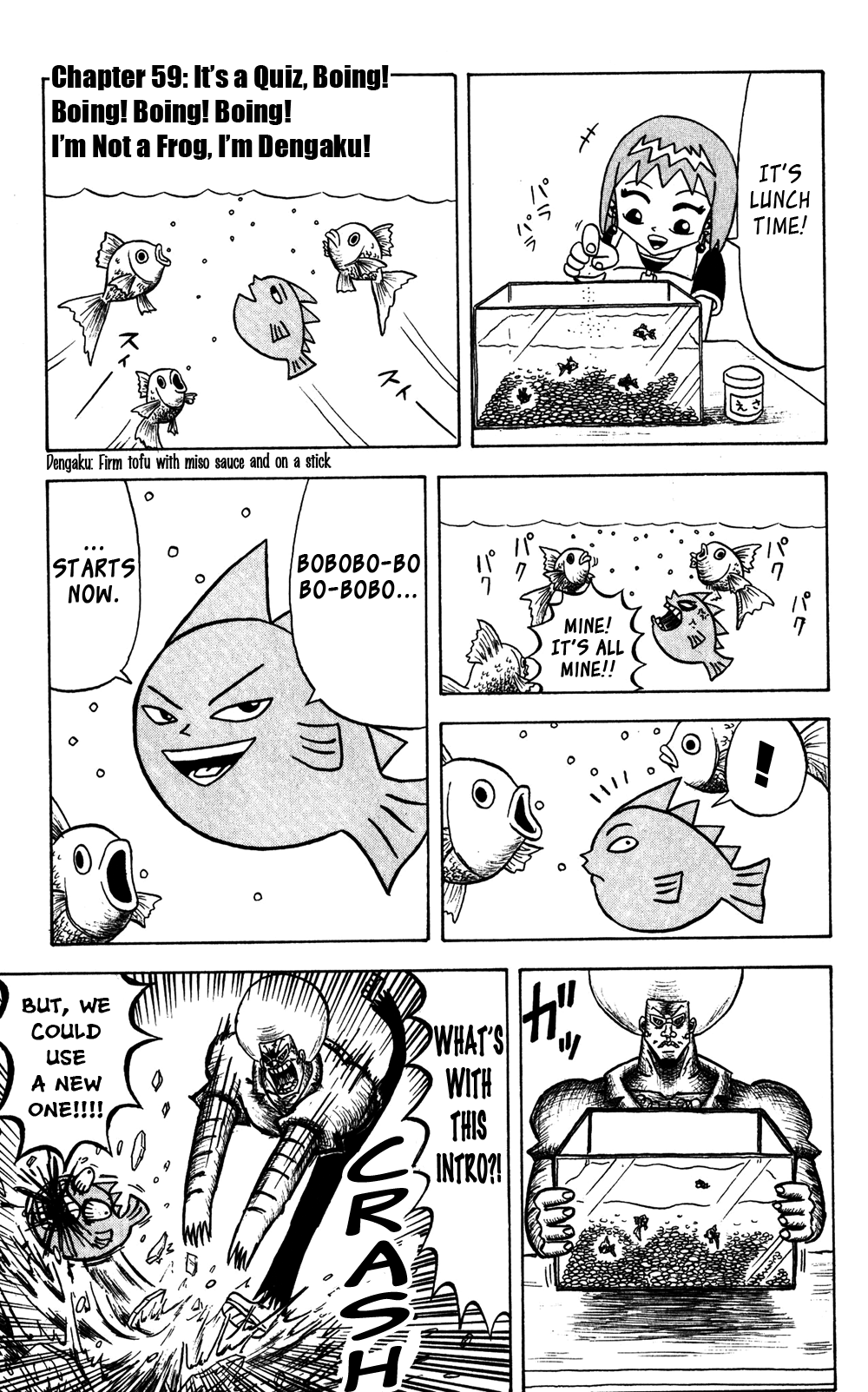 Bobobo-bo Bo-bobo Chapter 59 page 1 - Chapter 59: It's a Quiz, Boing! Boing! Boing! Boing! I'm Not a Frog, I'm Dengaku!