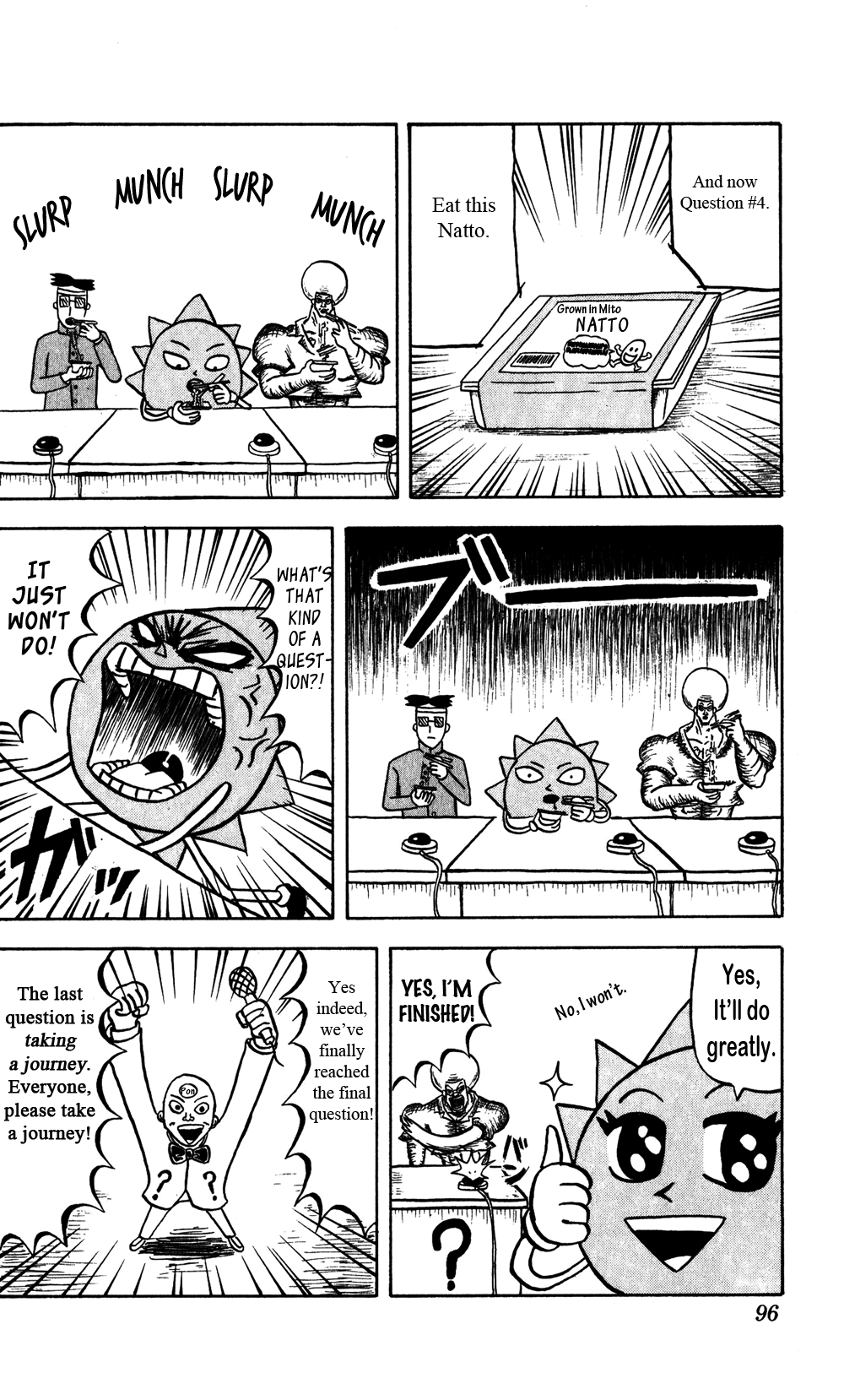 Bobobo-bo Bo-bobo Chapter 59 page 12 - Chapter 59: It's a Quiz, Boing! Boing! Boing! Boing! I'm Not a Frog, I'm Dengaku!