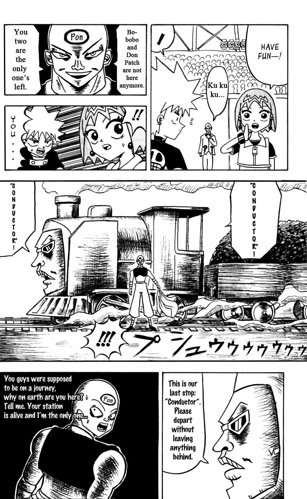 Bobobo-bo Bo-bobo Chapter 59 page 14 - Chapter 59: It's a Quiz, Boing! Boing! Boing! Boing! I'm Not a Frog, I'm Dengaku!