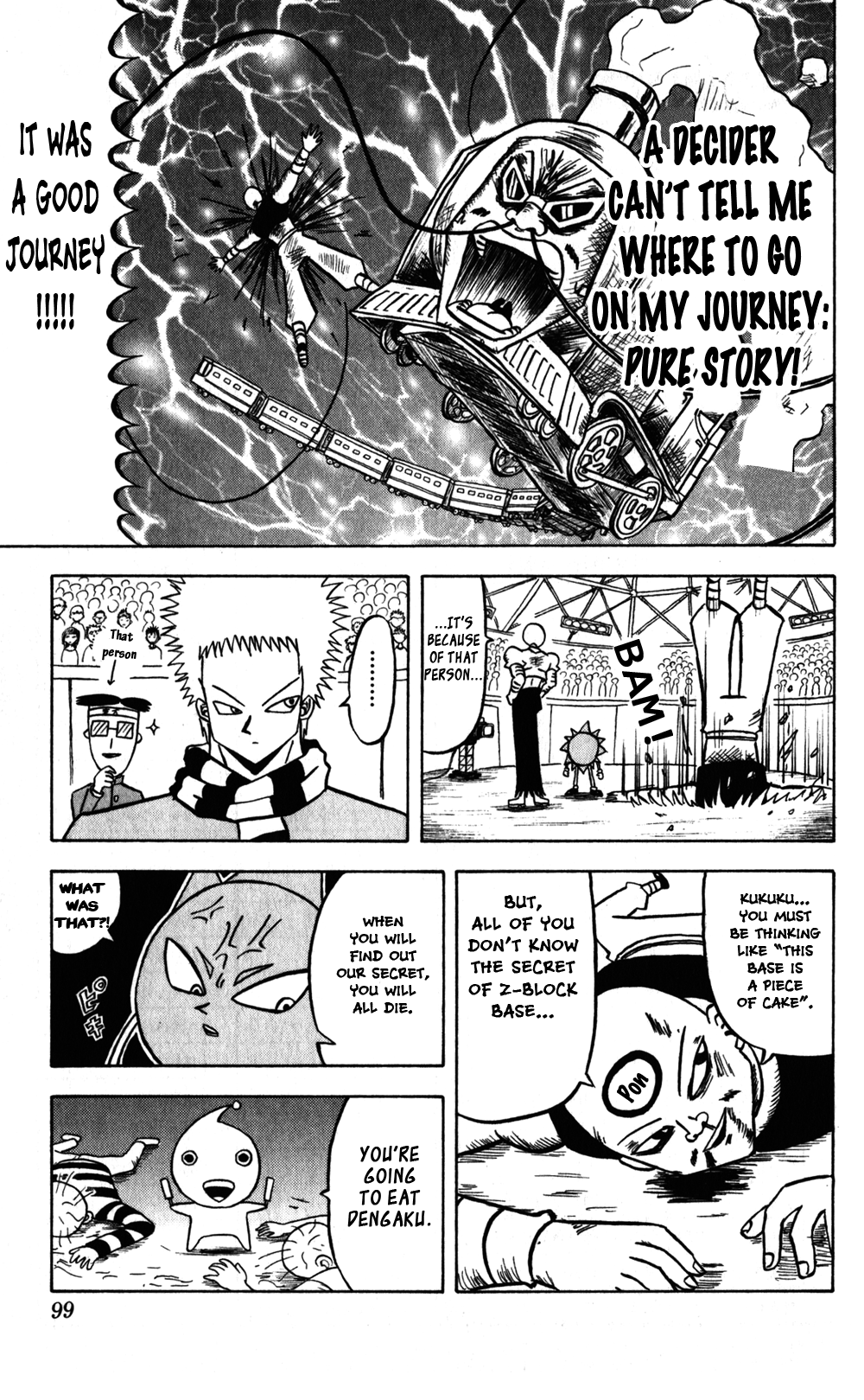 Bobobo-bo Bo-bobo Chapter 59 page 15 - Chapter 59: It's a Quiz, Boing! Boing! Boing! Boing! I'm Not a Frog, I'm Dengaku!
