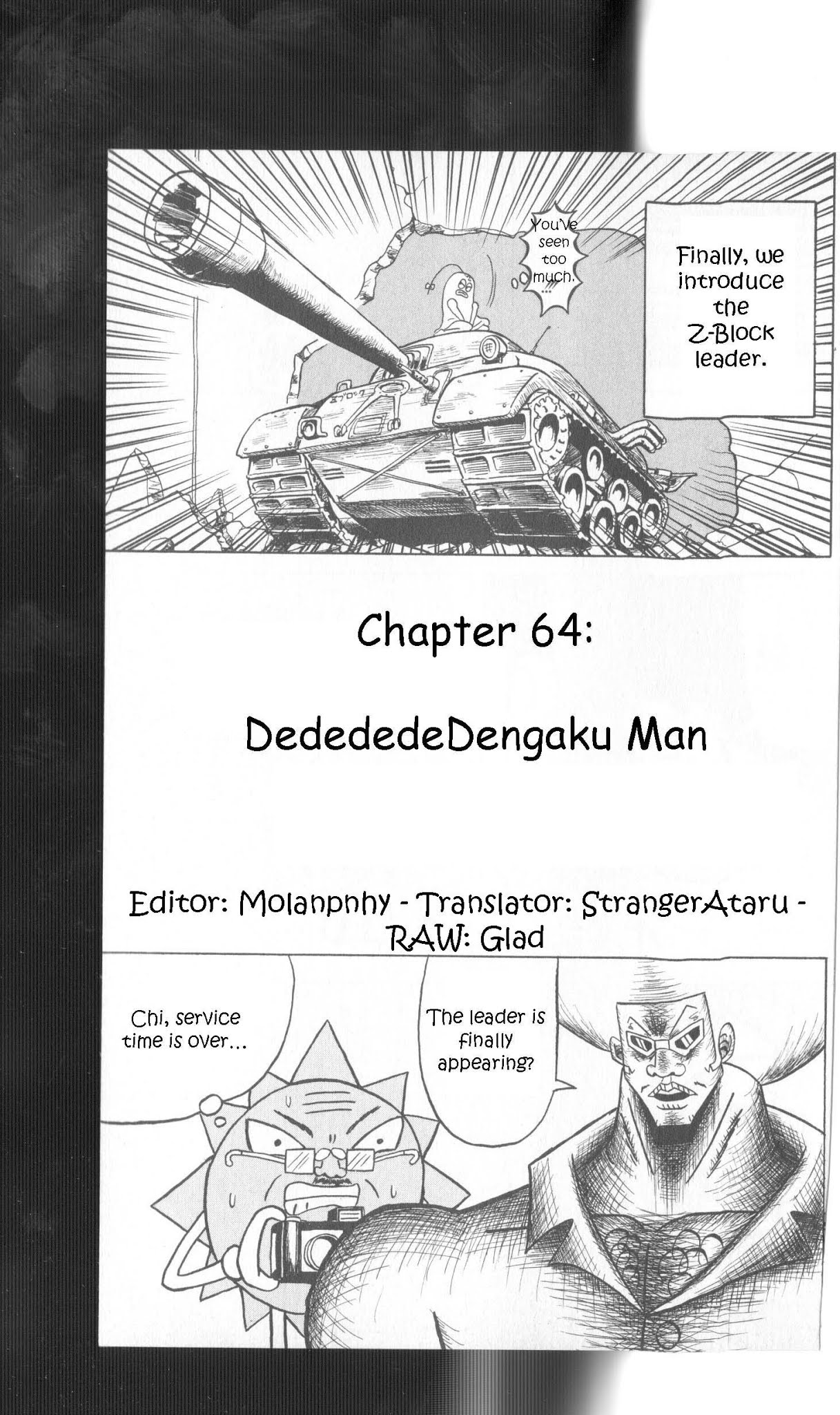 Bobobo-bo Bo-bobo Chapter 64 page 1 - Chapter 64: DedededeDengaku Man