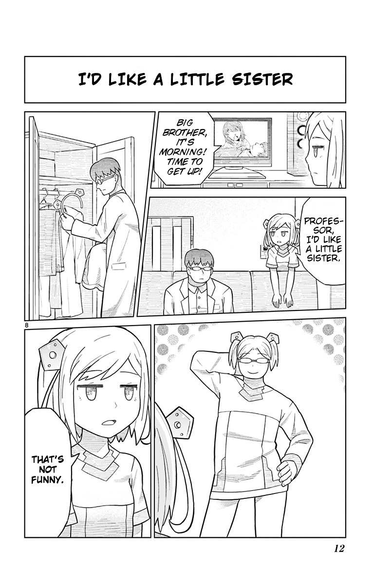 Bocchi Hakase to Robot Shoujo no Zetsubou Teki Utopia Chapter 1 page 12 - Chapter 1 : Lonely Professor and Robot Girl