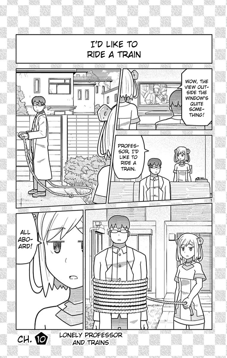 Bocchi Hakase to Robot Shoujo no Zetsubou Teki Utopia Chapter 10 page 1 - Chapter 10: Lonely Professor and Trains