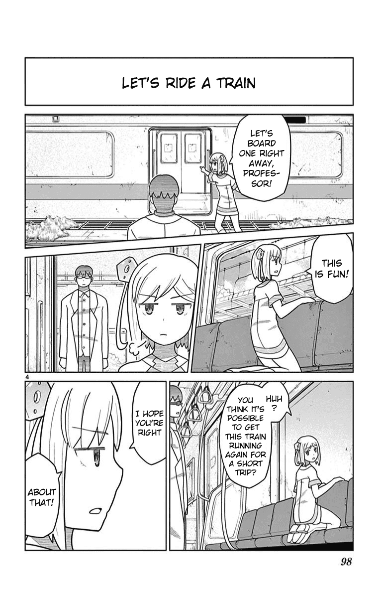 Bocchi Hakase to Robot Shoujo no Zetsubou Teki Utopia Chapter 10 page 3 - Chapter 10: Lonely Professor and Trains