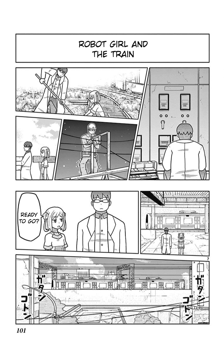 Bocchi Hakase to Robot Shoujo no Zetsubou Teki Utopia Chapter 10 page 6 - Chapter 10: Lonely Professor and Trains