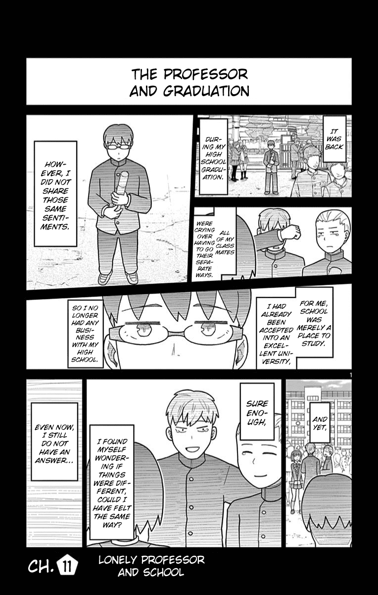 Bocchi Hakase to Robot Shoujo no Zetsubou Teki Utopia Chapter 11 page 1 - Chapter 11: Lonely Professor and School