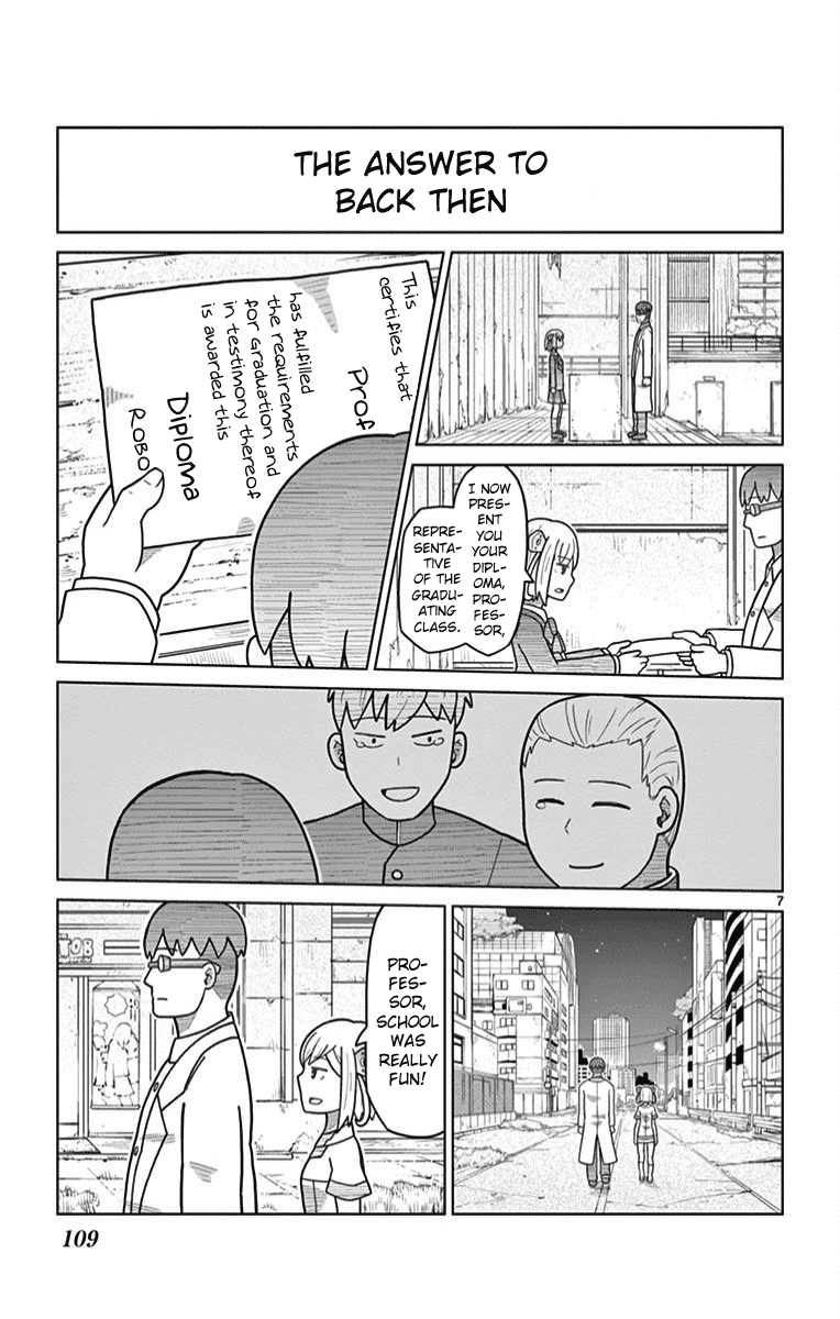 Bocchi Hakase to Robot Shoujo no Zetsubou Teki Utopia Chapter 11 page 7 - Chapter 11: Lonely Professor and School