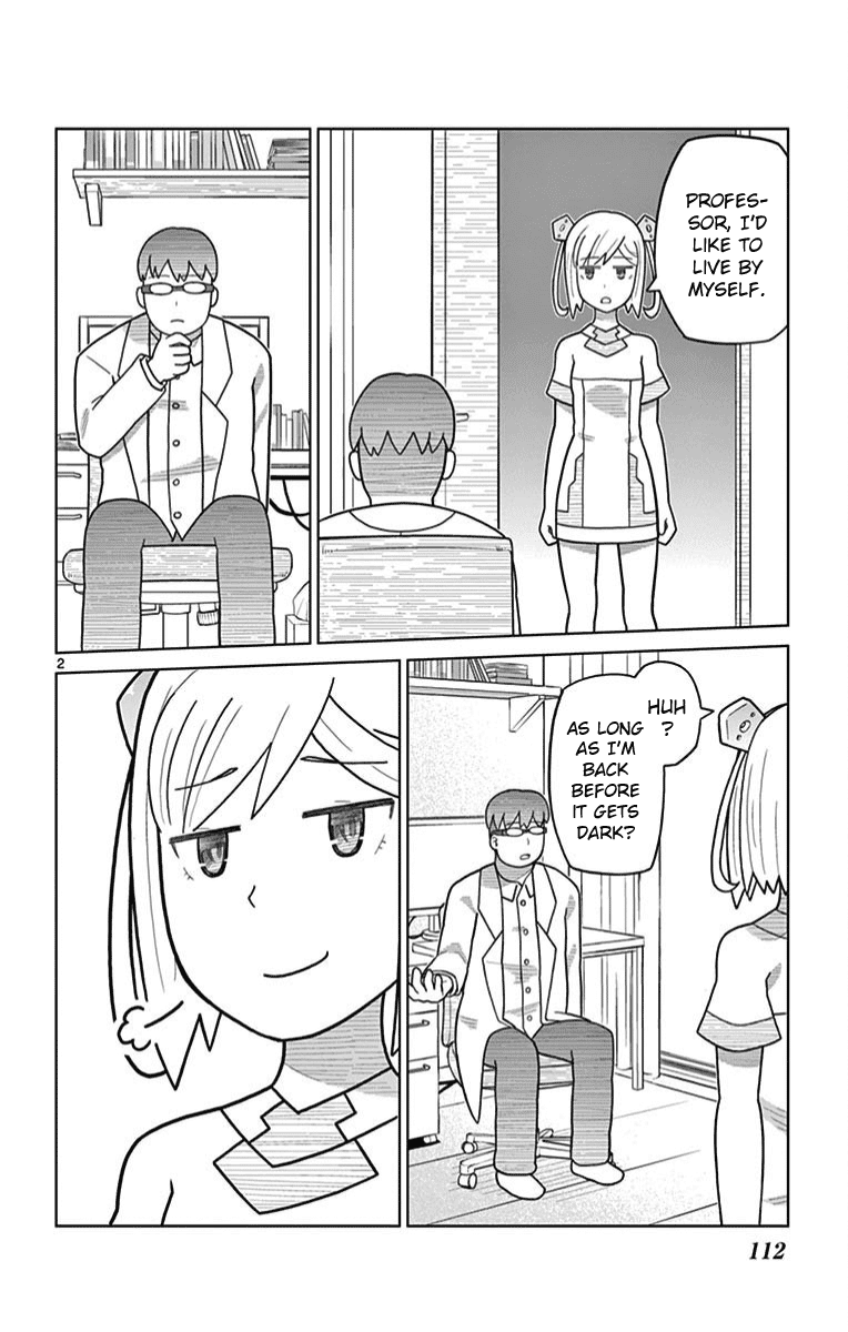 Bocchi Hakase to Robot Shoujo no Zetsubou Teki Utopia Chapter 12 page 2 - Chapter 12: Lonely Professor and Robo's Independence