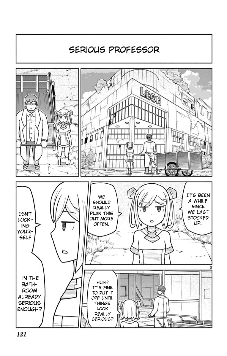 Bocchi Hakase to Robot Shoujo no Zetsubou Teki Utopia Chapter 13 page 3 - Chapter 13: Lonely Professor and Shopping