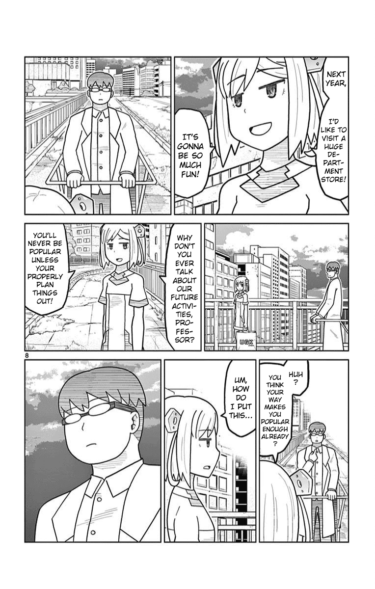 Bocchi Hakase to Robot Shoujo no Zetsubou Teki Utopia Chapter 13 page 8 - Chapter 13: Lonely Professor and Shopping