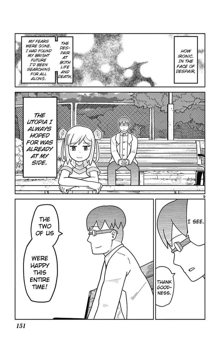 Bocchi Hakase to Robot Shoujo no Zetsubou Teki Utopia Chapter 16 page 9 - Chapter 16: Lonely Professor and Fears of Death