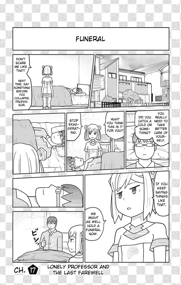 Bocchi Hakase to Robot Shoujo no Zetsubou Teki Utopia Chapter 17 page 1 - Chapter 17: Lonely Professor and the Last Farewell