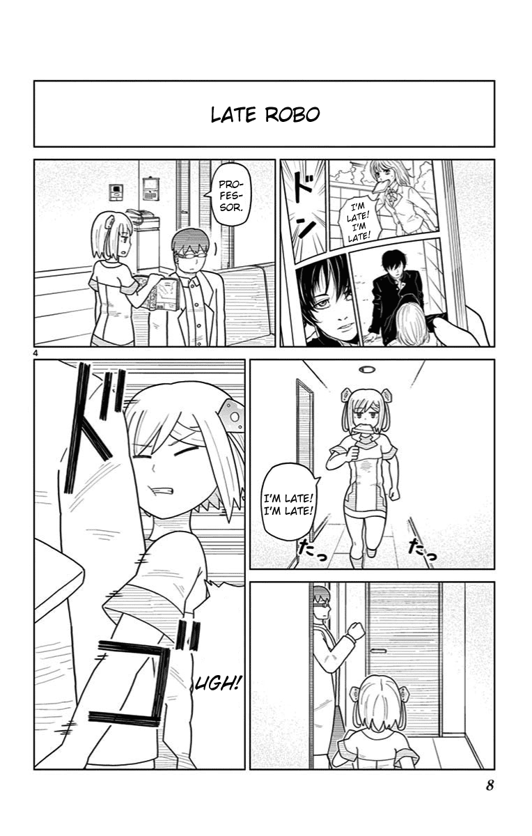 Bocchi Hakase to Robot Shoujo no Zetsubou Teki Utopia Chapter 18 page 4 - Chapter 18: Robot Girl and Manga