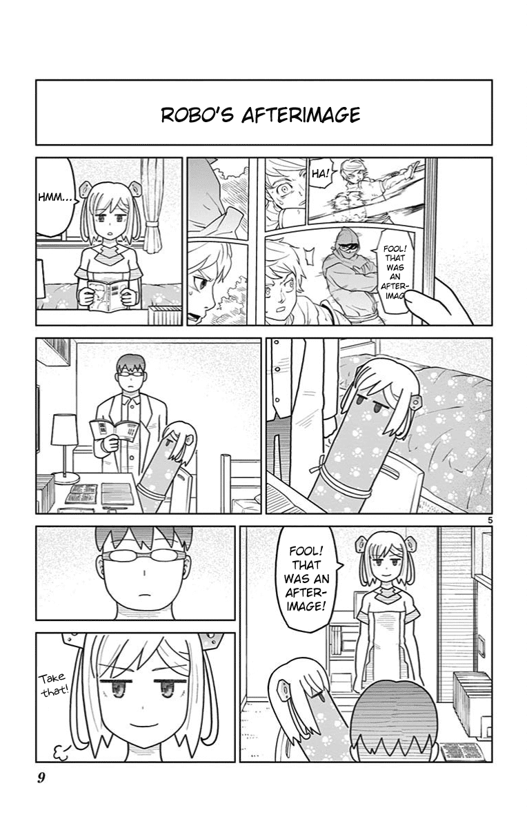 Bocchi Hakase to Robot Shoujo no Zetsubou Teki Utopia Chapter 18 page 5 - Chapter 18: Robot Girl and Manga