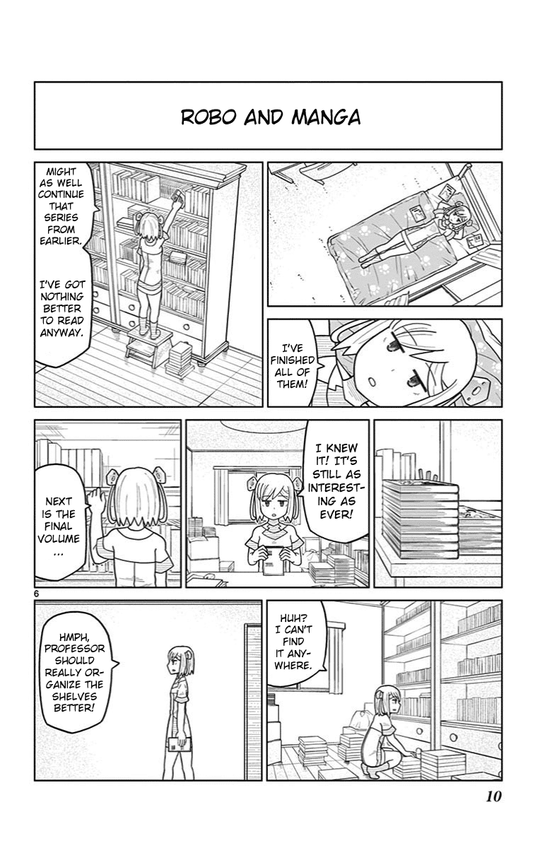 Bocchi Hakase to Robot Shoujo no Zetsubou Teki Utopia Chapter 18 page 6 - Chapter 18: Robot Girl and Manga