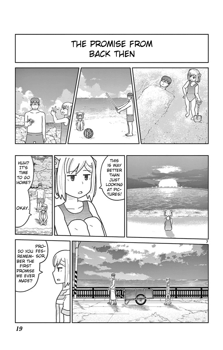 Bocchi Hakase to Robot Shoujo no Zetsubou Teki Utopia Chapter 19 page 7 - Chapter 19: Robot Girl and the Beach