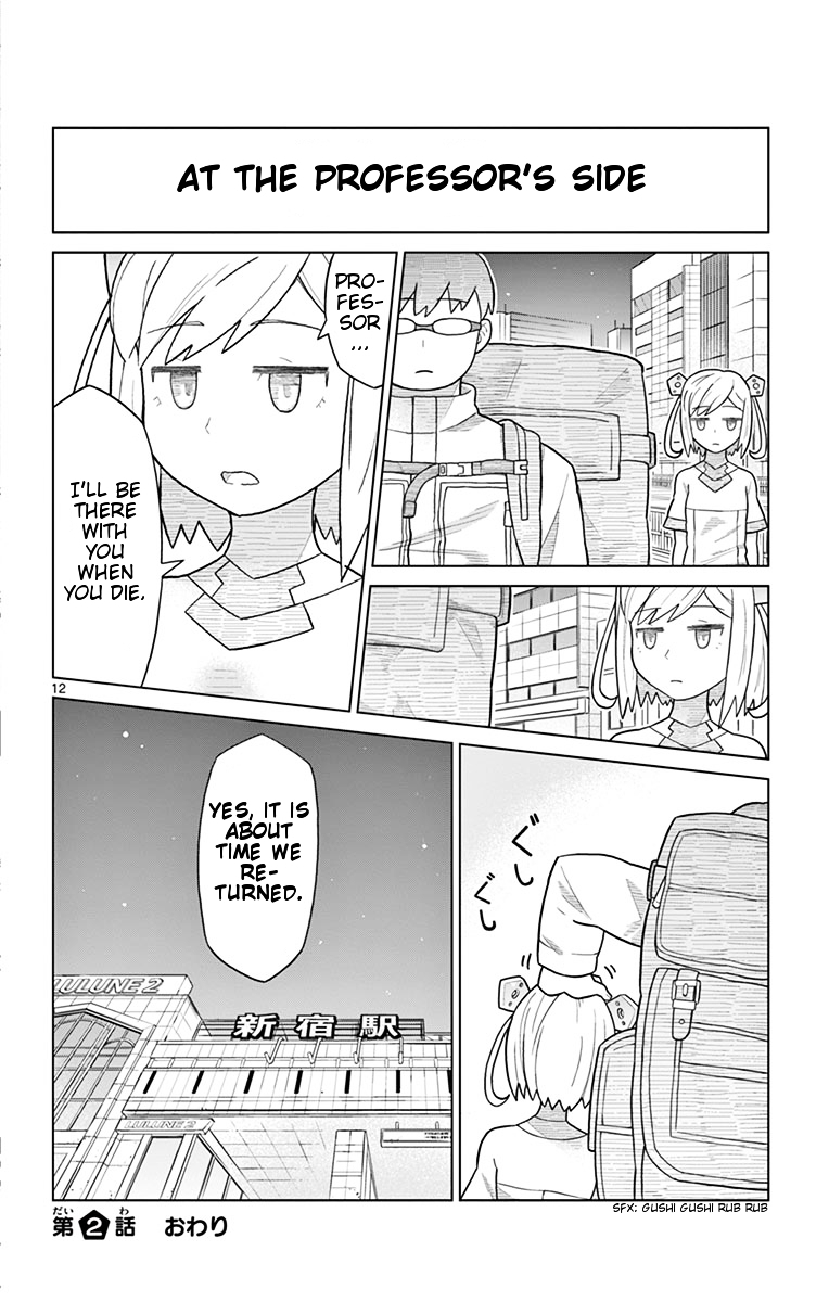 Bocchi Hakase to Robot Shoujo no Zetsubou Teki Utopia Chapter 2 page 12 - Chapter 2 : Lonely Professor and Transmissions