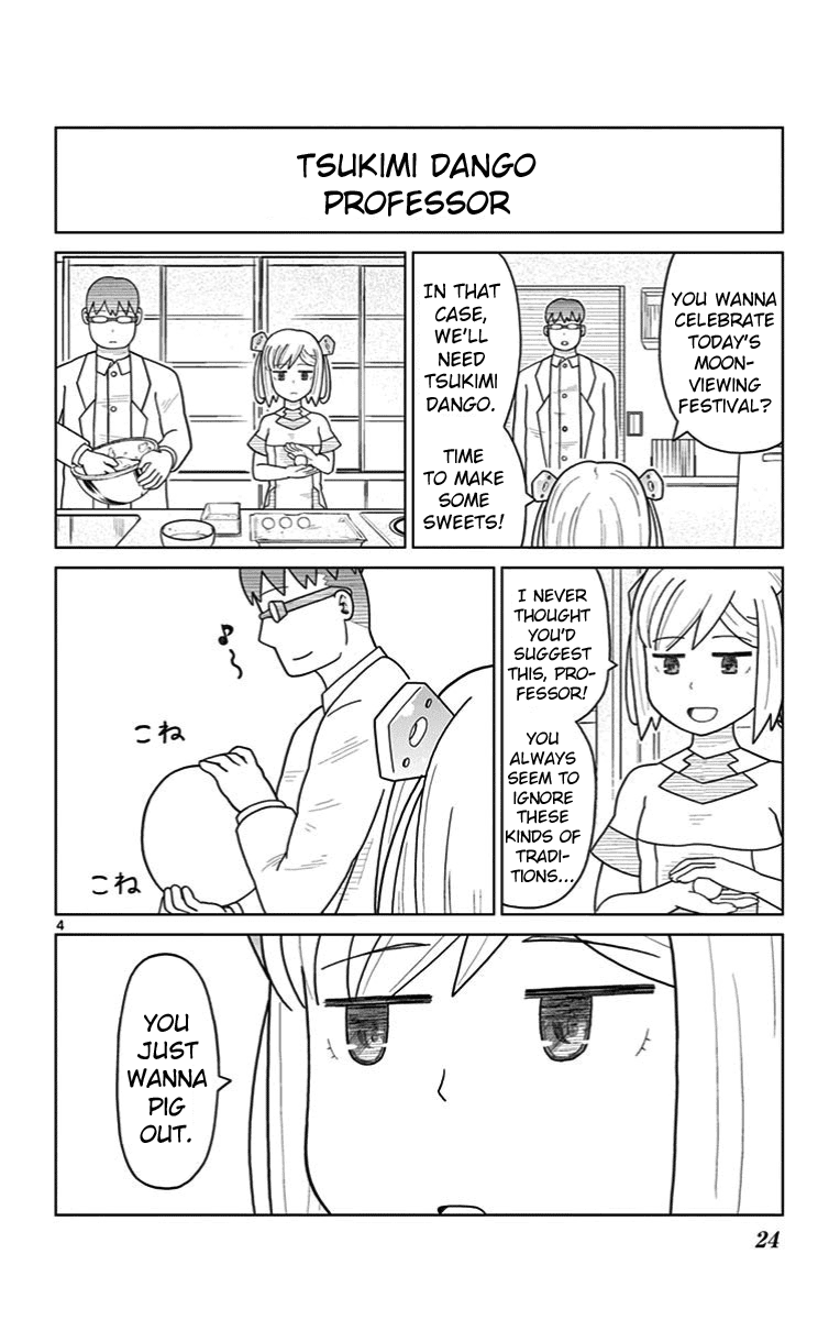 Bocchi Hakase to Robot Shoujo no Zetsubou Teki Utopia Chapter 20 page 4 - Chapter 20: Robot Girl and Moon-viewing