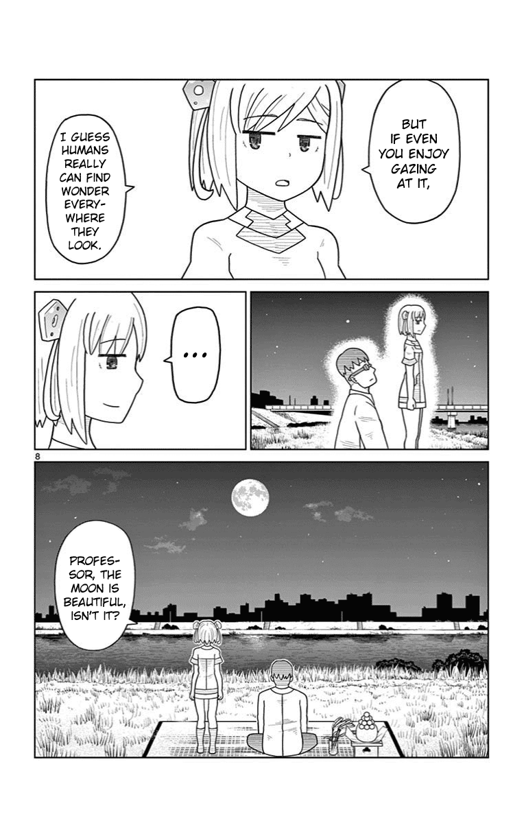 Bocchi Hakase to Robot Shoujo no Zetsubou Teki Utopia Chapter 20 page 8 - Chapter 20: Robot Girl and Moon-viewing