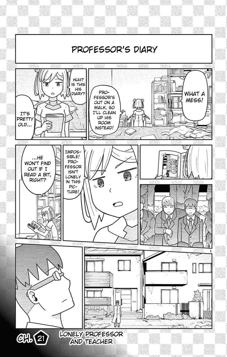 Bocchi Hakase to Robot Shoujo no Zetsubou Teki Utopia Chapter 21 page 1 - Chapter 21: Lonely Professor and Teacher