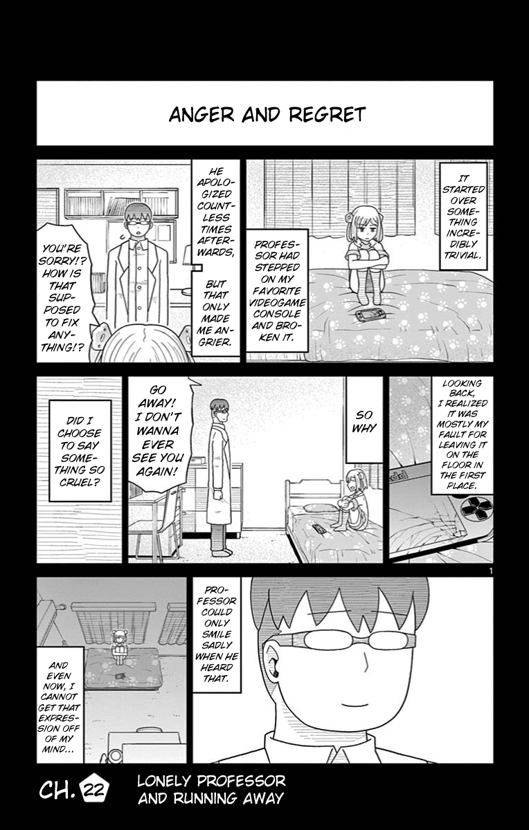 Bocchi Hakase to Robot Shoujo no Zetsubou Teki Utopia Chapter 22 page 1 - Chapter 22: Lonely Professor and Running Away
