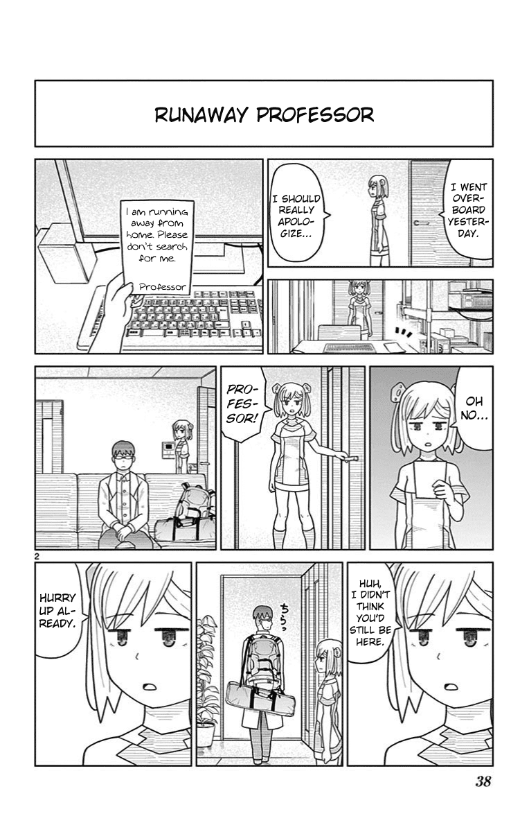 Bocchi Hakase to Robot Shoujo no Zetsubou Teki Utopia Chapter 22 page 2 - Chapter 22: Lonely Professor and Running Away