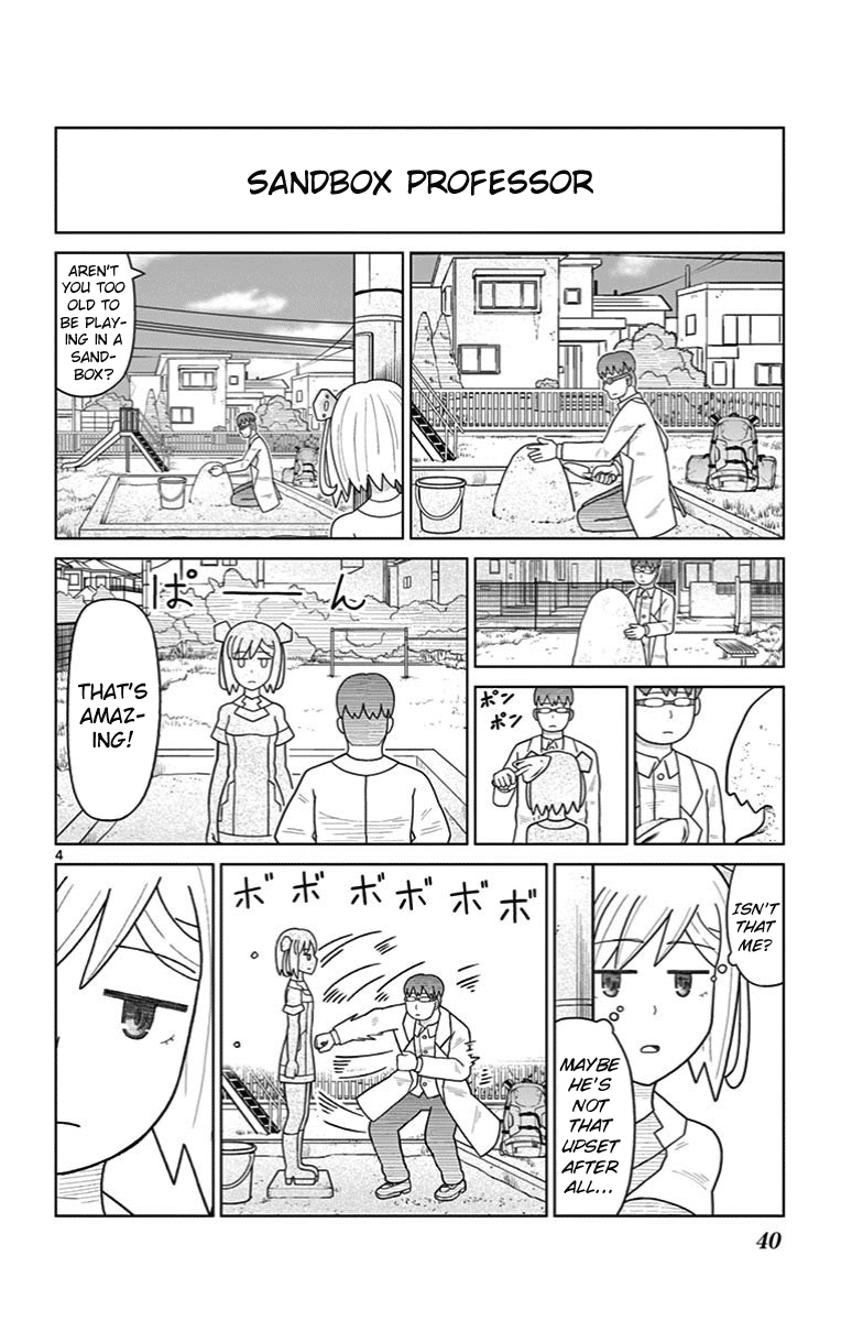 Bocchi Hakase to Robot Shoujo no Zetsubou Teki Utopia Chapter 22 page 4 - Chapter 22: Lonely Professor and Running Away