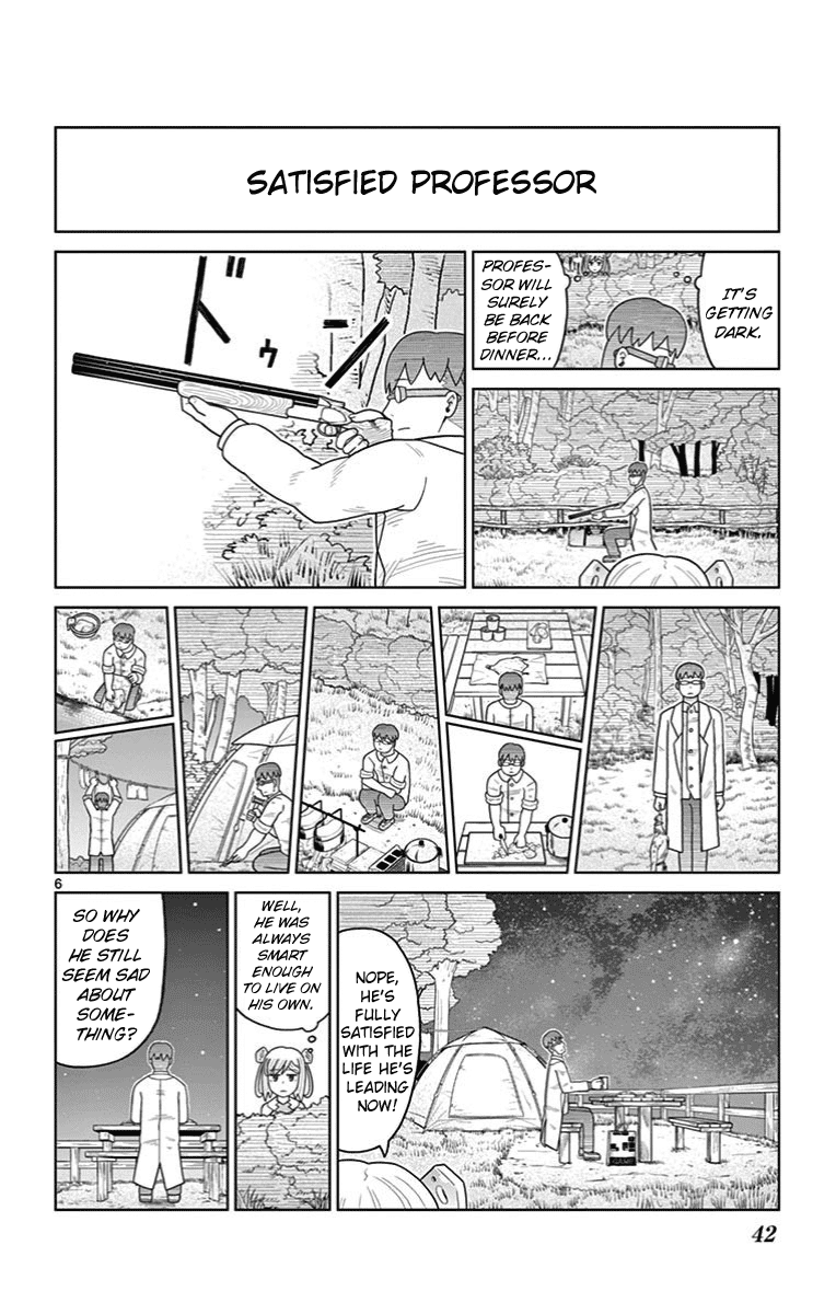 Bocchi Hakase to Robot Shoujo no Zetsubou Teki Utopia Chapter 22 page 6 - Chapter 22: Lonely Professor and Running Away