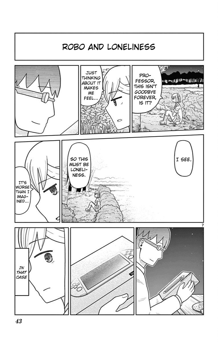 Bocchi Hakase to Robot Shoujo no Zetsubou Teki Utopia Chapter 22 page 7 - Chapter 22: Lonely Professor and Running Away
