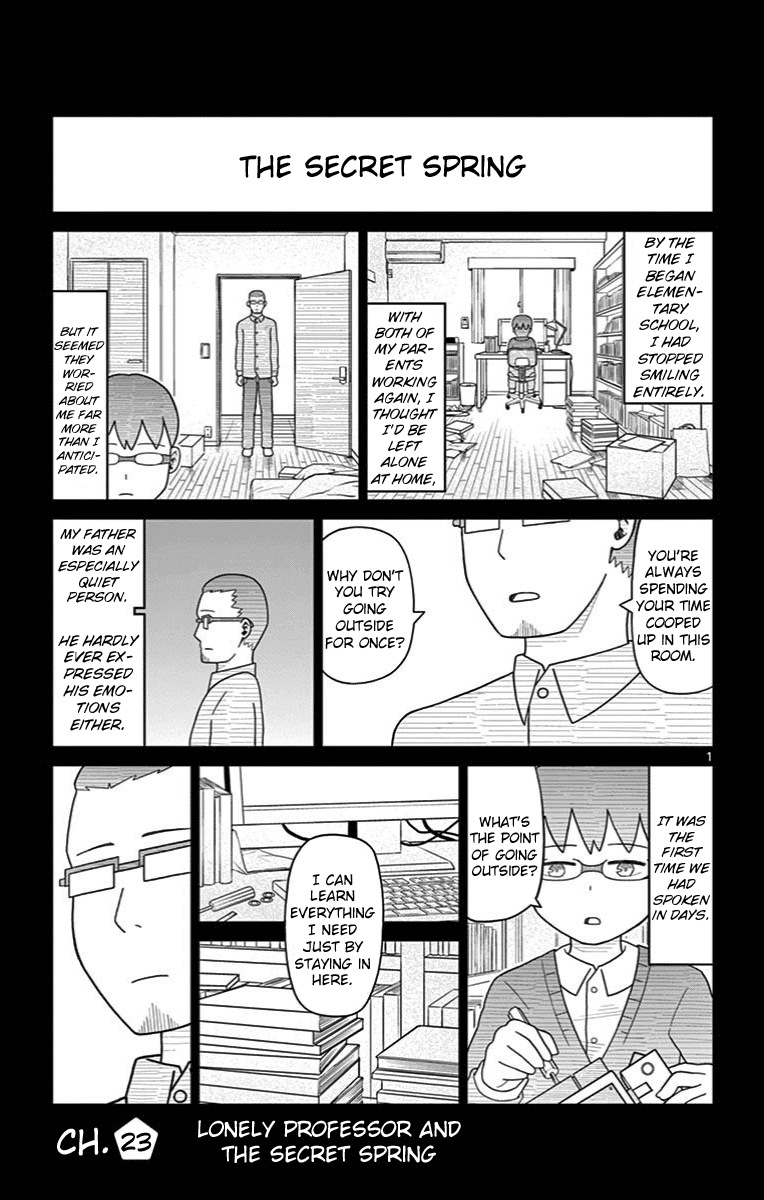 Bocchi Hakase to Robot Shoujo no Zetsubou Teki Utopia Chapter 23 page 1 - Chapter 23: Lonely Professor and the Secret Spring