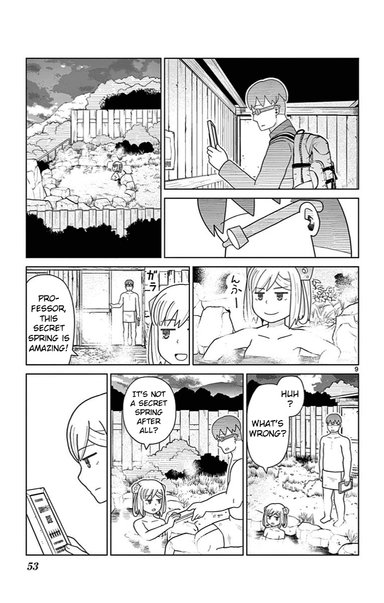 Bocchi Hakase to Robot Shoujo no Zetsubou Teki Utopia Chapter 23 page 9 - Chapter 23: Lonely Professor and the Secret Spring