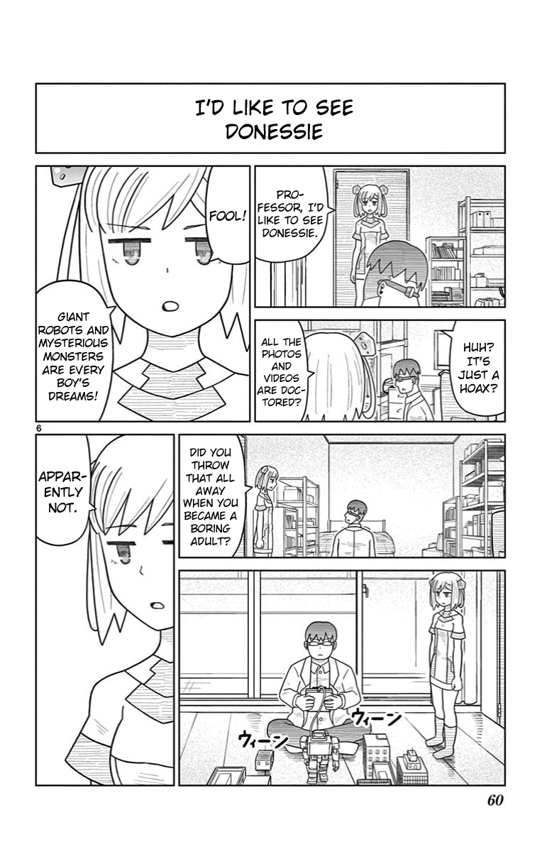 Bocchi Hakase to Robot Shoujo no Zetsubou Teki Utopia Chapter 24 page 6 - Chapter 24: Lonely Professor and Donessie