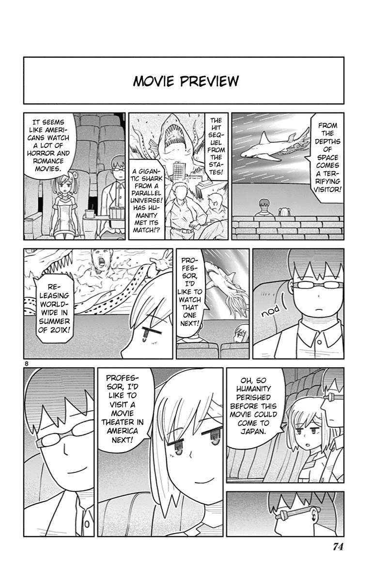 Bocchi Hakase to Robot Shoujo no Zetsubou Teki Utopia Chapter 25 page 7 - Chapter 25: Lonely Professor and the Movie Theater