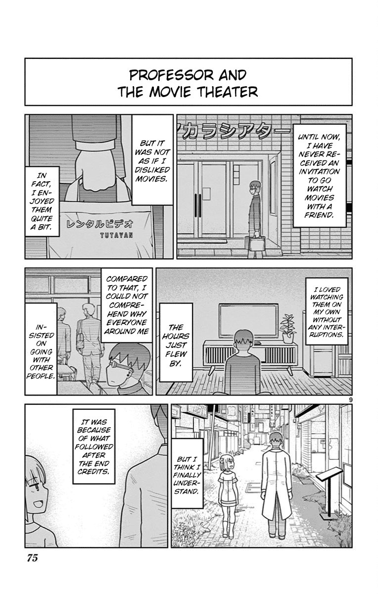 Bocchi Hakase to Robot Shoujo no Zetsubou Teki Utopia Chapter 25 page 8 - Chapter 25: Lonely Professor and the Movie Theater
